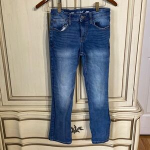 Boys Cat & Jack Jeans Size 10 Stretch Medium Wash 5 Pocket Adjustable